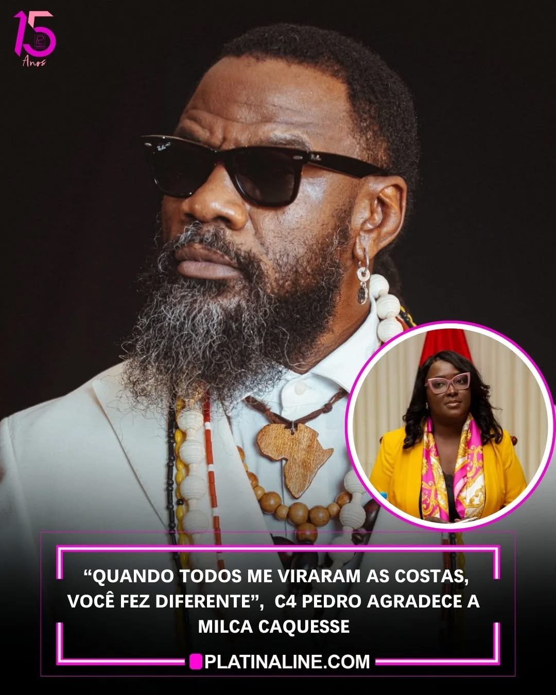 Quando todos me viraram as costas, você fez diferente, C4 Pedro agradece a Milca Caquesse