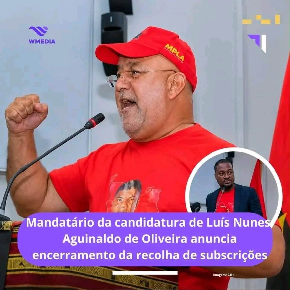 Mandatário da candidatura de Luís Nunes, Aguinaldo de Oliveira anuncia encerramento da recolha de subscrições