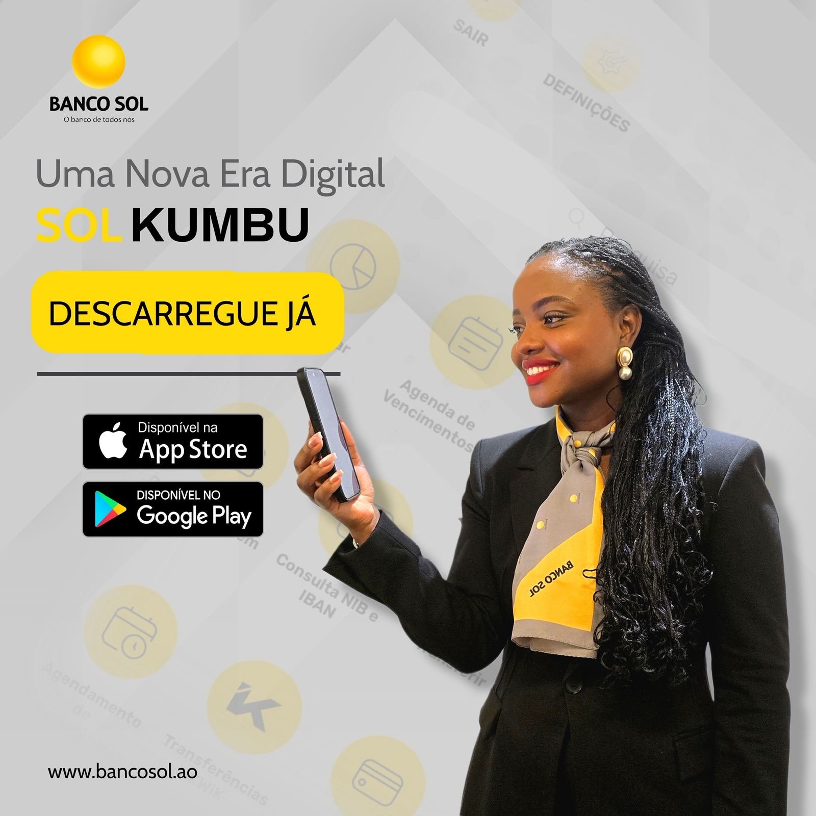 Imagem de Banco Sol reforça estratégia de transformação digital com lançamento da Aplicação Sol Kumbu