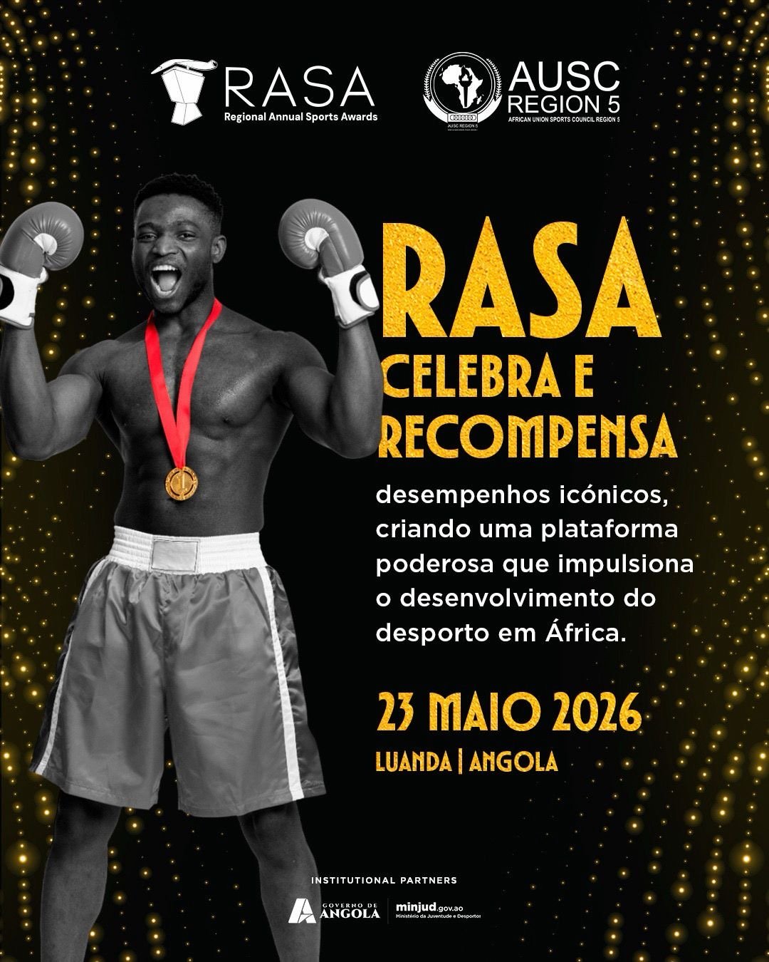 LUANDA RECEBE O RASA, A GALA OFICIAL DO DESPORTO DA ÁFRICA AUSTRAL