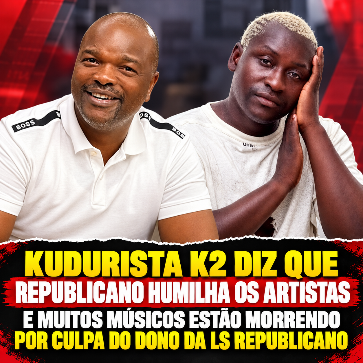 KUDURISTA K2 DISPARA CONTRA REPUBLICANO: “HUMILHA OS ARTISTAS” E ACUSA DONO DA LS REPUBLICANO DE CONTRIBUIR PARA O SOFRIMENTO DOS MÚSICOS