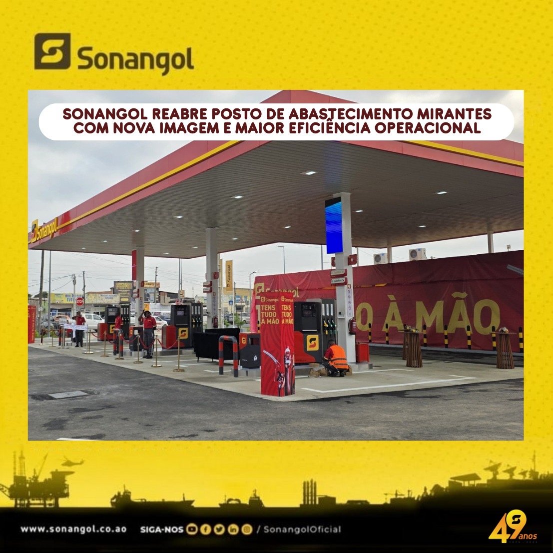 Imagem de Sonangol Reabre Posto de Abastecimento Mirantes com Nova Imagem e Maior Eficiência Operacional